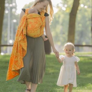 Hordozókendő - Csodaszarvas "Napraforgó"